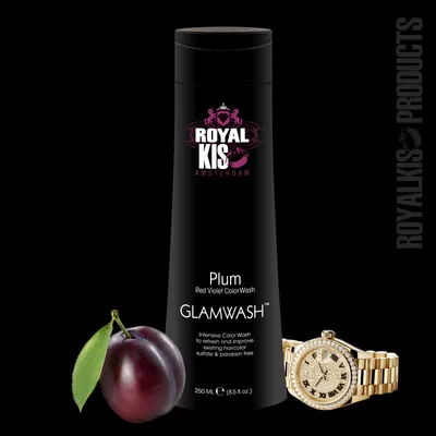 Produktbild von KIS Farbshampoo Royal KIS Glampoo Intensive Colorwash Plum (Red Violet)