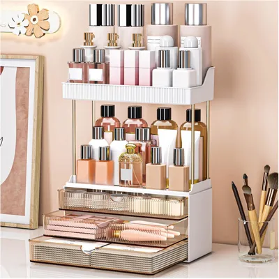Produktbild von Make-up Organizer mit 2 Etagen und 3 Schubladen