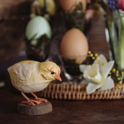 Immagine prodotto di Decorazione a forma di uccellino, "Pulcino che beccheggia".