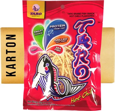 Produktbild von Taro Fish Snack Hot Chilli Flavour 36x52g (rot)