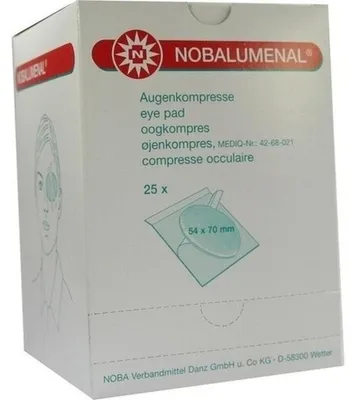 Produktbild von NOBALUMENAL Augenkompr.54x70 mm steril