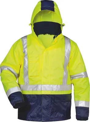 Produktbild von Warnschutzjacke Alf, Gr. 2XL, gelb/marine