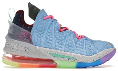 Obrázek produktu pro Nike LeBron 18, edice "Best of 1-9", světle modrá barva - velikost EU 46