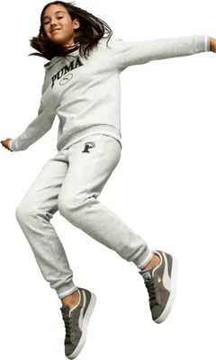 Produktbild von Puma Squad Fl Kapuzenpullover Grau 11-12 Years Mädchen Grau 11-12 Years