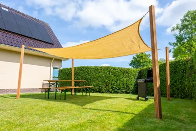 Image de Voile d'ombrage rectangulaire 3x5 m - 320 g/m² - couleur sable - Par pièce