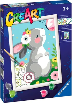 Produktbild von Ravensburger Beautiful Bunny, Farben enthalten, Junge/Mdchen, Einzel Ausmalbild