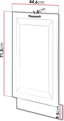 Immagine prodotto di Anta per mobile cucina FRYZIA - 713x446 mm, bianco