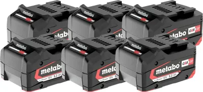 Immagine prodotto di METABO Batteria ricaricabile per utensili a batteria Set Li-Power 6 × Li-Power Akkupack 18 V/5,2 Ah
