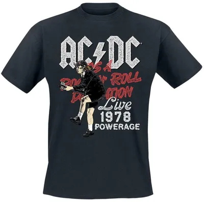 Produktbild von AC/DC T-Shirt Herren Live 78 schwarz Band-Merch, Bands 100% Baumwolle M