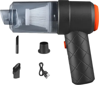 Produktbild von Autostaubsauger, tragbar, 200 mAh, 120 W, starke Saugkraft, Mini-USB-Akku-Staubsauger, Staubsammler, Haushaltsbedarf