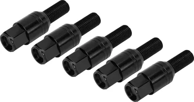 Zdjęcie produktu dla 20 sztuk śrub M14 x 1,5 do kół z gniazdem stożkowym, nakrętki do kół, śruby stożkowe, uniwersalne akcesoria samochodowe do samochodów, czarne