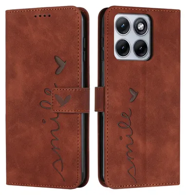 Produktbild von Motorola Edge 70 Fusion Hülle - Coverup Smile Klapphülle - Braun