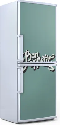 Produktbild von Kühlschrankdekoration 70x180 cm Aufkleber auf dem Kühlschrank - Bon appetit Inschrift