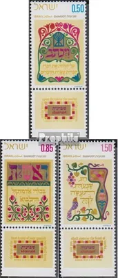 Produktbild von Briefmarken Israel 1971 Mi 514-516 mit Tab (kompl.Ausg.) postfrisch Schawuot-Fest
