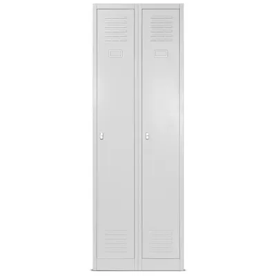 Zdjęcie produktu dla Szafka Garderoba Szafka do szatni Szafka metalowa szara 180x60x50