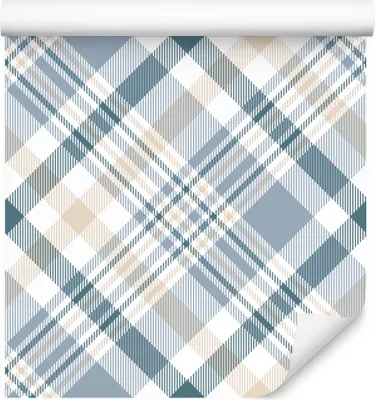 Obrázok produktu pre 10m VLIES WALLPAPER Roll Škótsky minimalizmus Vzor Geometria XXL