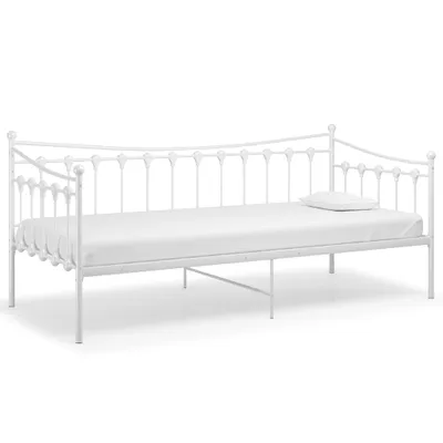 Produktbild von vidaXL Schlafsofa Bettgestell Weiß Metall 90x200 cm