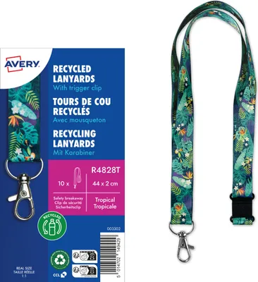 Obrázok produktu pre Avery R4828T, Držiak odznaku, Textil, Viacfarebný, 44 cm, 20 mm
