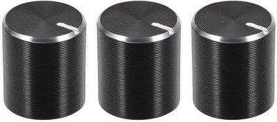 Produktbild von Drehpotentiometer mit Kartusche - Aluminium Volumenregelknop 6mm Durchmesser
