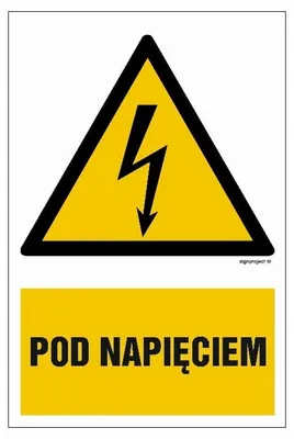 Zdjęcie produktu dla HA008 Pod napięciem - arkusz 9 naklejek