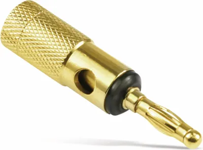 Produktbild von Dynavox Banana Plug Männlich - Klemmzylinder - Vergoldet - Schwarz - Pro 1 Stück (En)