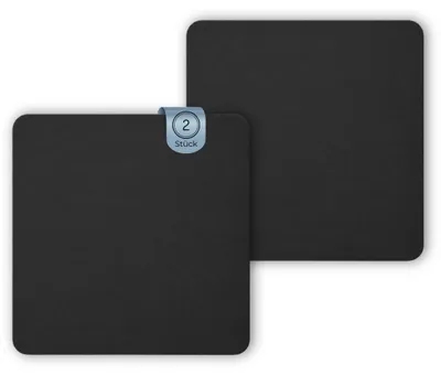 Productafbeelding van Set van 2 afdruipmatten, zwart, 40x40 cm