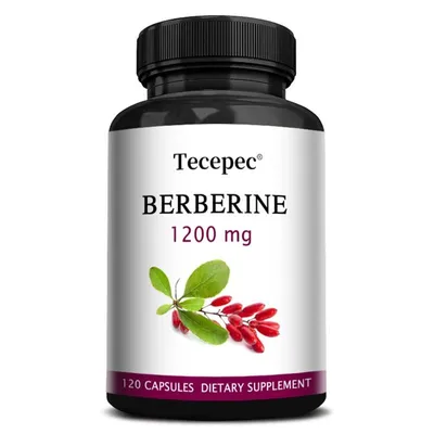 Image de Berberine 1200mg (120 capsules) Complément alimentaire, cœur, circulation, santé cardiaque, cholestérol, glycémie, système immunitaire, antioxydant