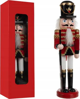 Obrázek produktu pro Dřevěný vojáček louskáček 30 cm Ruhhy