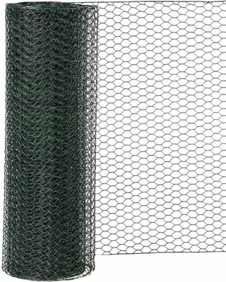 Produktbild von SIENA GARDEN Sechseckgeflecht PVC grün 25/500 10 m