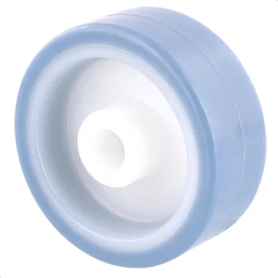 Produktbild von WAGNER Lenkrolle / Bockrolle / Möbelrolle Soft Ersatzrad - Ø 50 mm, blau / weiß, Tragkraft 50 kg - 03655001
