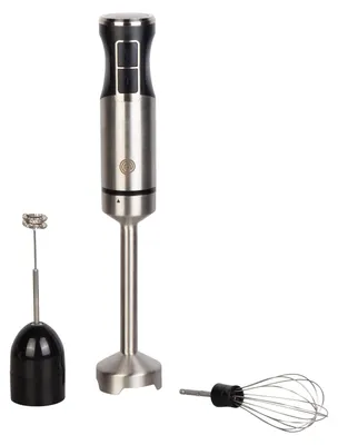 Stabmixer 3-in-1, Edelstahl, 400 W, 2 Geschwindigkeiten