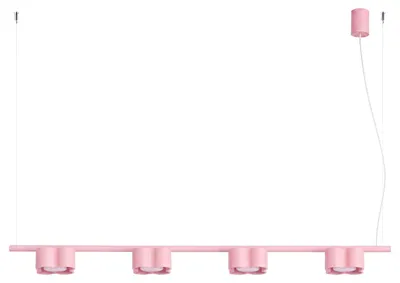 Productafbeelding van Kroonluchter OVIO 4 roze Gx53 4xGx53 10W aluminium 208x12x122cm Sollux Lighting