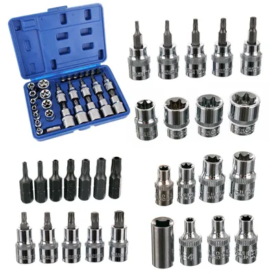 Zdjęcie produktu dla Klucz nasadowy Torx 30el. nr kat. jc1533
