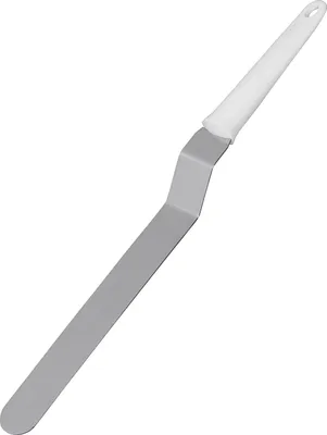 Produktbild von Kaiser Glasurmesser/Winkelpalette Patisserie 38cm, Zuckerguss-Spatel, Edelstahl, Weiß, Edelstahl, Kunststoff, Weiß, 35 mm