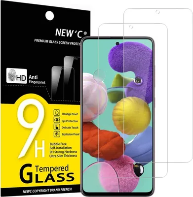 Produktbild von Panzer Schutz Glas Samsung Galaxy A51 2er Set 9H Härte 0.33mm Ultra-klar