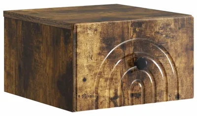 Obrázek produktu pro Nástěnný noční stolek se zásuvkou Kouřový dub 33 x 34,5 x 20 cm