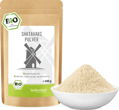 Produktbild von Shatavaripulver 500 g I indischer Spargel - 100% natürlich ohne Zusätze I Ayurveda I von bioKontor