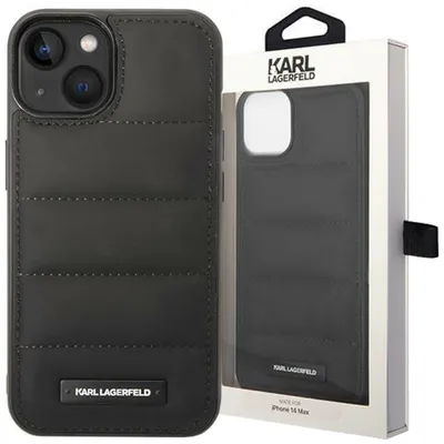Produktbild von Etui Karl Lagerfeld Klhcp14Spsqak Na Iphone 14 Hardcase - Czarne Puffy Elongated Logo