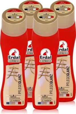 Produktbild von Erdal Express Pflegeglanz alle Farben 75ml - Mit Mandelöl (4er Pack)