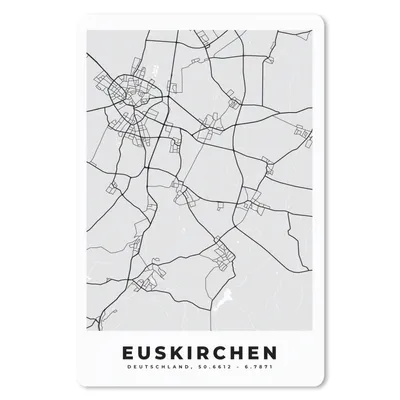 Produktbild von MuchoWow® Mauspad Mousepad Euskirichen - Stadtplan - Karte - Deutschland 40x60 cm - Mousepads - Maus Mat - Pad - Mausunterlage - Schreibtisch Accesoire