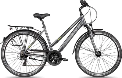 Produktbild von Adler Verona Trapez vielseitiges Damen-Trekkingbike mit Straßenausstattung 28 Zoll Schwarz 50 cm