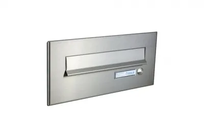 Produktbild von CD-26 Edelstahl Briefkasten Frontplatte mit Klingel (160x310 mm)