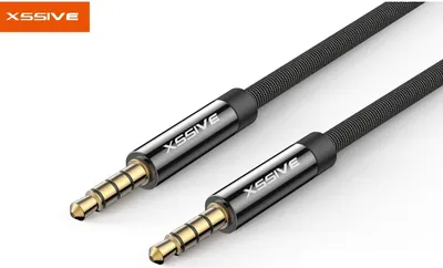 Obrázek produktu pro Xssive 1,2 metru dlouhý audio kabel 3,5mm jack aux kabel samec na 3,5mm jack samec stereo černý