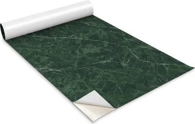 Zdjęcie produktu dla Folia samoprzylepna - Okleina meblowa - Dekoracyjna - Do mebli - Tapeta - Naklejka - Folia - Zielony marmur - 100 x 50 cm