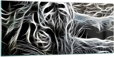 Produktbild von Bilder auf glas - Abstraktion modern - 120x50cm - Glasbilder - Wandbilder - Kunstdruck - zum Aufhängen bereit - Wanddekoration aus Glas - Glas Bilder - Wandbild auf Glas - Einteilig - GAB120x50-3561