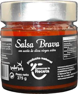 Obrázok produktu pre Conservas La Receta Salsa Brava - pravá španielska koreninová omáčka, ručne vyrábaná