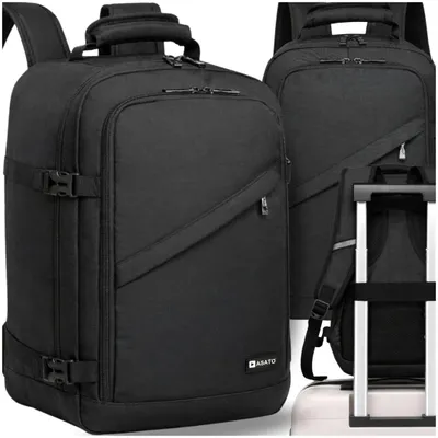 Produktbild von ASATO Reiserucksack 40 x 25 x 20 cm als Handgepäck mit Koffergurt
