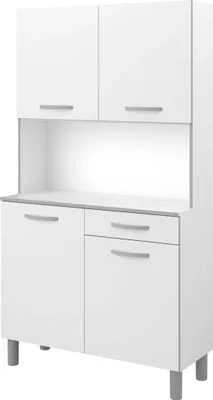 Immagine prodotto di Credenza per cucina - Bianco - 4 ante - 101 cm