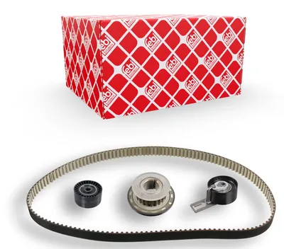 Produktbild von FEBI BILSTEIN 39205 Zahnriemensatz + Spannrolle + Umlenkrolle für FORD Fiesta Mk6 Schrägheck (JA8, JR8) 141-Zähne