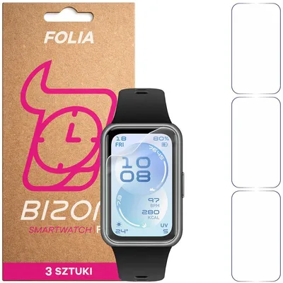 Produktbild von 3x Schutzfolie für den Bildschirm für Huawei Band 11, Bizon Watch HydroFlex